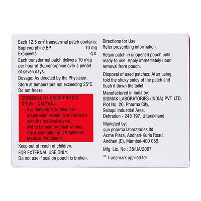 ZUPRINOR 10 Transdermal Patch 1's - Pain relief-Ana
