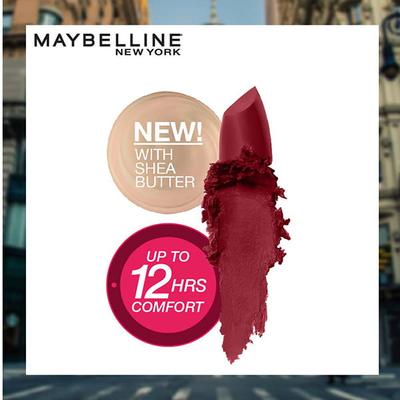 Maybelline New York Color Sensational Creamy Matte Lipstick, 695 Divine Wine 3.9 gm - Lipsticks