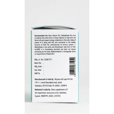 BriyoMin B12 BioActive Capsules 30's - Multi-Vitamins