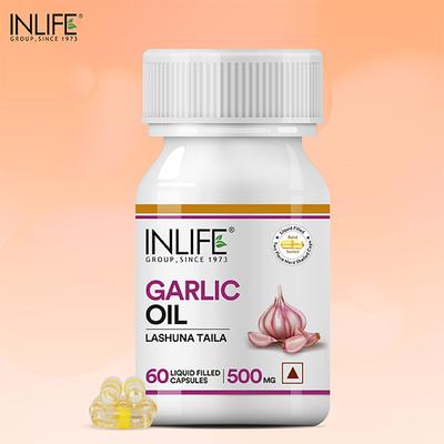 INLIFE Garlic Oil 500 mg Capsules 60's - Digestive Health