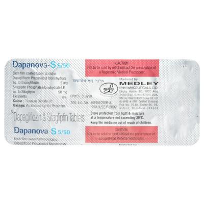 DAPANOVA S 5/50 Tablet 10's - Diabetes-Ant