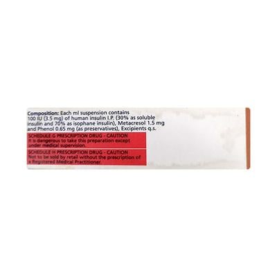 Human Mixtard 30/70 100IU Injection 1X10ml - Diabetes-Ins