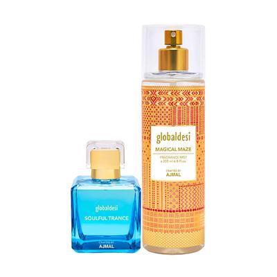 Global Desi SoulT EDP & MagicM Mist Pack of 2 250 ml - Body Mist/Spray