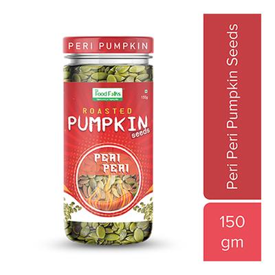 The Food Folks Roasted Pumpkin Seeds - Peri Peri (Pack of 3 x 150 gm) - Nutritional Bars