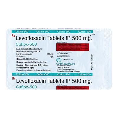 CUFLOX 500 Tablet 10's - Bacterial Infections-Qui