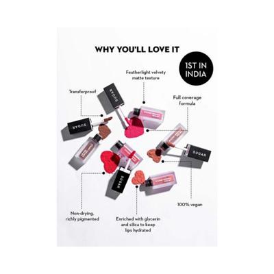 Sugar Cosmetics Air Kiss Powder Lipstick 03 Caramel Souffle 2 gm - Lipsticks
