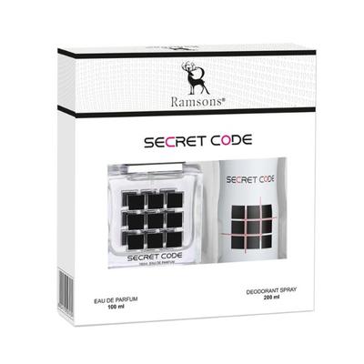 Ramsons Secret Code Gift Pack (1 EDP - 100ml & 1 Body Spray - 200ml) 2's - Perfumes (Edt/Edp)