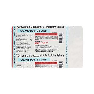 Olmetop 20 AM Tablet 15'S - Hypertension-Ang