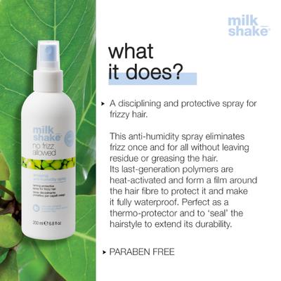 Milk Shake No Frizz Allowed Amazing Anti-Humidity Spray 200 ml - Hair Sprays & Mists