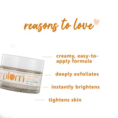 Plum Chamomile and White Tea Glow-Getter Face Mask 60gm - Masks & Peels