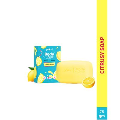 Plum Bodylovin' Lemme Lemon Bathing Soap All Skin Types Lemon Fragrance 75 gm - Soaps