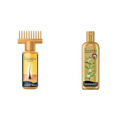 Indulekha Bringha Hair Oil 50 ml (Free Indulekha Bringha Shampoo 30 ml Worth Rs 72) - Hair Oils