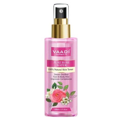 Vaadi Herbals Rose Water - 100% Natural & Pure 110 ml - Toners