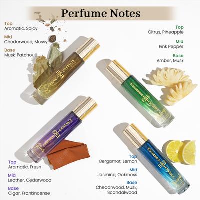 French Essence Gift Set - Eua De Parfume (Triumph + Recharge + Noir + Jazz) ( Pack Of 4 x 15 ml) 1's - Perfumes (Edt/Edp)