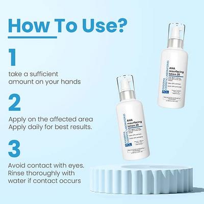 FCL Glycolic Acid AHA 20 Lotion for Body and Face, Dead Skin Remover, AHA Exfoliating Lotion 100 ml - Face Wash & Cleansers
