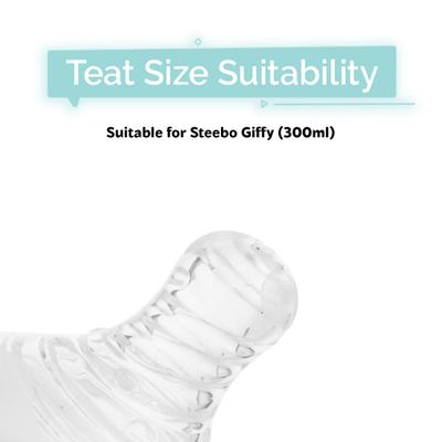 R for Rabbit First Feed Soft Silicone Teat (Steebo Giffy) 1's - Feeding & Nursing