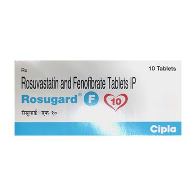ROSUGARD F 10 Tablet 10's - High Cholesterol-Dys