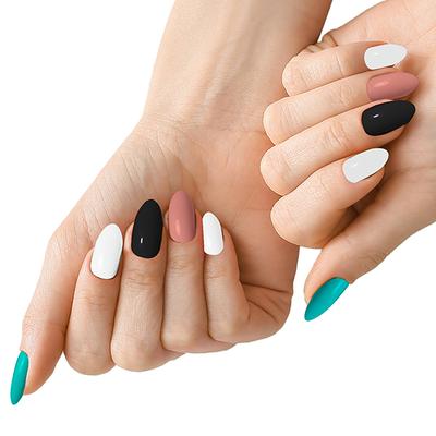 Faces Canada Ultime Pro Splash Mini Nail Enamel, Black Beauty + White O White + Bahama Breeze + Ignite, 20ml 1's - Nail Polish
