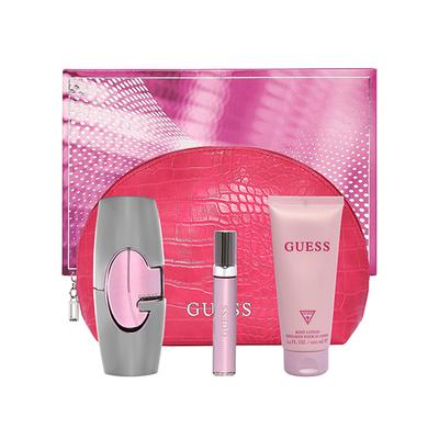 Guess For Women Set (Eau De Parfum 75Ml + Travel Spray 15Ml + Body Lotion 100Ml + Pouch) 1's - Makeup Kits & Sets