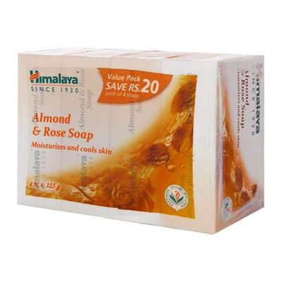 Himalaya Almond & Rose Soap (Pack of 4 x 125 gm) - Soaps