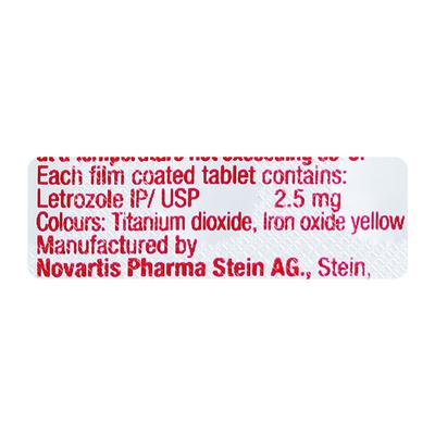 Femara 2.5mg Tablet 10'S - Cancer Oncology-Hor
