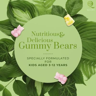 Qaadu Kids Calcium & Vitamin D Gummies 60's - Multi-Vitamins