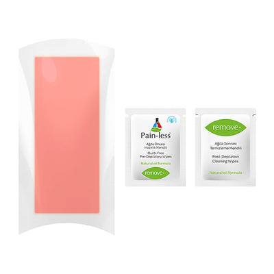 Remove Wax Strips 24 Pcs Body Strips - Sensitive (20 Body Strips & 2 Pain-Less + 4 Post Depilation Cleaning Wipes) 1's - Shaving & Hair Removal