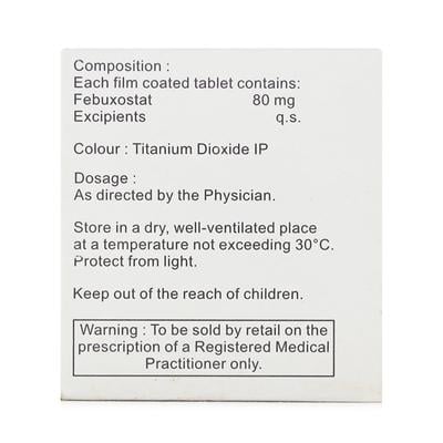 FEBURIC 80mg Tablet 15's - Gout
