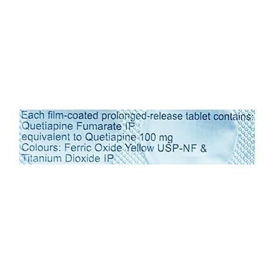 Quel SR 100mg Tablet 10'S - Schizophrenia-Aps