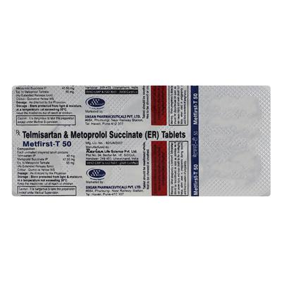 Metfirst T 50mg Tablet 10'S - Hypertension-Ana