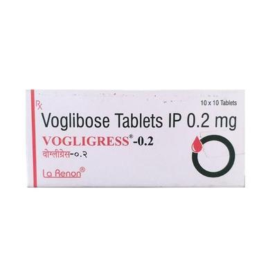Vogligress 0.2mg Tablet 10'S - Diabetes-Ant