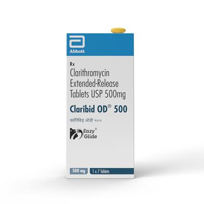 CLARIBID OD 500 Tablet 7's - Bacterial Infections-Mac