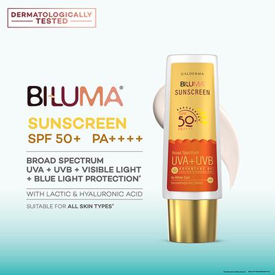 Biluma SPF 50+ PA++++ UVA+UVB Protection Sunscreen 50 ml - Face Sunscreen