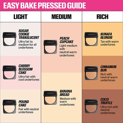 HUDA BEAUTY Easy Bake Airbrush Matte Pressed Powder - Pound Cake 8.5 g - Compact Powder