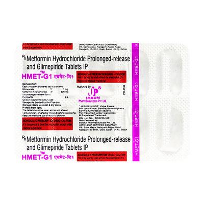 Hmet G 1Mg Tablet 10's - Diabetes-Ant