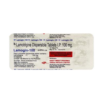 Lamogin 100mg Tablet 10'S - Epilepsy/Convulsion-Ant