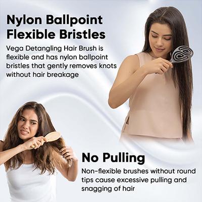 Vega Hair Brush,Vented Hair Brush for Women and Men, for Quick Blow Drying, Wet and Dry Hair (DTB-03) 107 gm - Hair Brushes