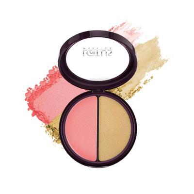 Lotus Makeup Proedit Silk Touch Blush Highlighter Duo Exotic Crush Bh01 12 gm - Blushes