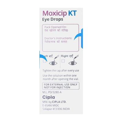 Moxicip KT Eye Drops 5ml - Eye Infections-Eaa
