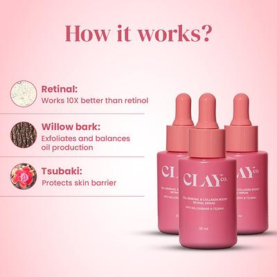 Clayco Cell Renewal & Collagen boost Retinal Serum 30 ml - Face Serum