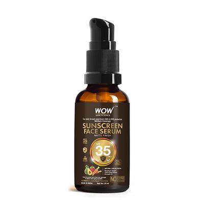 WOW Skin Science Matte Finish Sunscreen Face Serum SPF 35 PA++ 50 ml - Face Gels