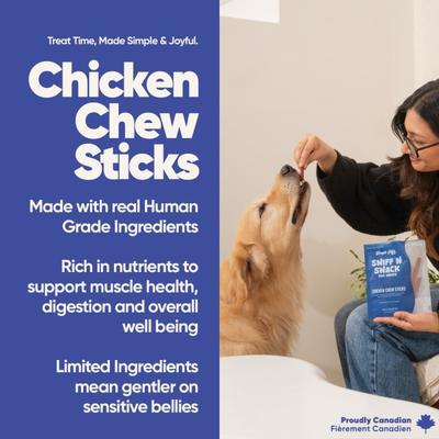 Purple Tails Sniff N Snack Dog Treats Chicken Chew Sticks 100 g - Pet Healthcare