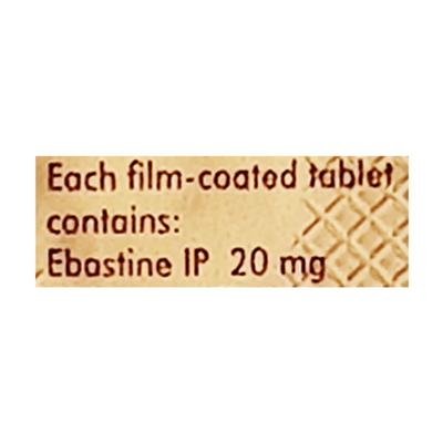 Ebast 20mg Tablet 10'S - Allergies-Ant