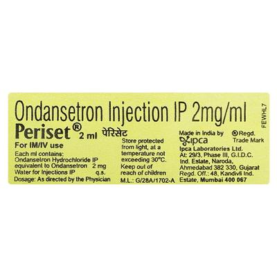 Periset Injection 2ml - Vomitting/Emesis-Ant