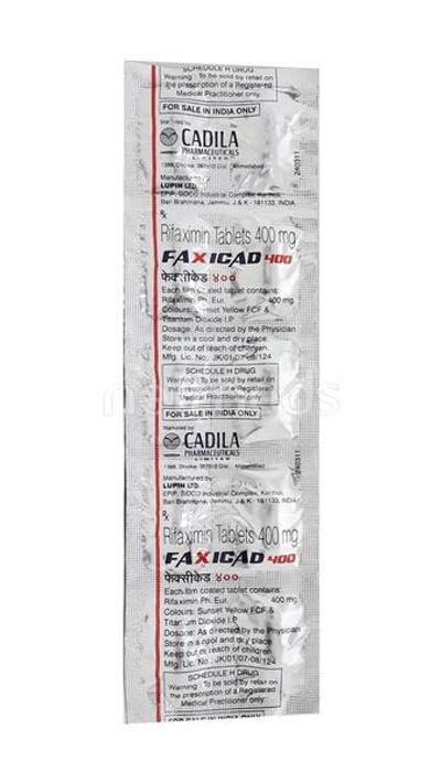 Faxicad 400mg Tablet 10'S - Bacterial Infections-OAB