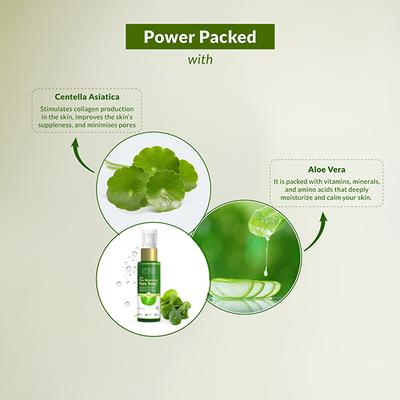 Lotus Botanicals CICA Pore Minimizing Face Toner, Enhances Skin Radiance, For All Skin Types 50 ml - Toners