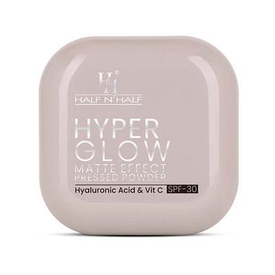 Half N Half Hyper Glow Matte Effect Pressed Compact Powderatte Flawless Finish- Ivory Glow 20 gm - Compact Powder