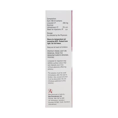 LNZ 600mg Injection 300ml - Bacterial Infections-OAB