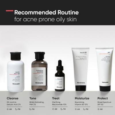 Minimalist Salicylic Acid + LHA 02 % Cleanser with oat extract , zinc , allantoin 100 ml - Face Washes