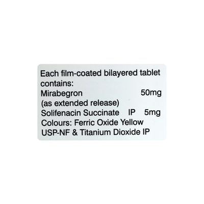 MIRBEG S 50 Tablet 10's - Bladder And Prostate Disorders-Dru